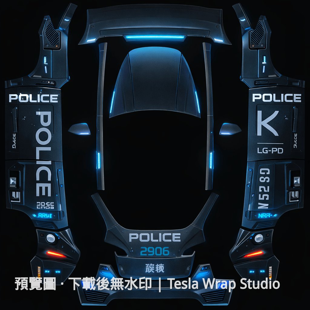 Police 賽博龐克主題 - Model Y
