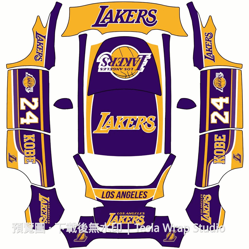 My Lakers 24 Model Y 車體外觀範本