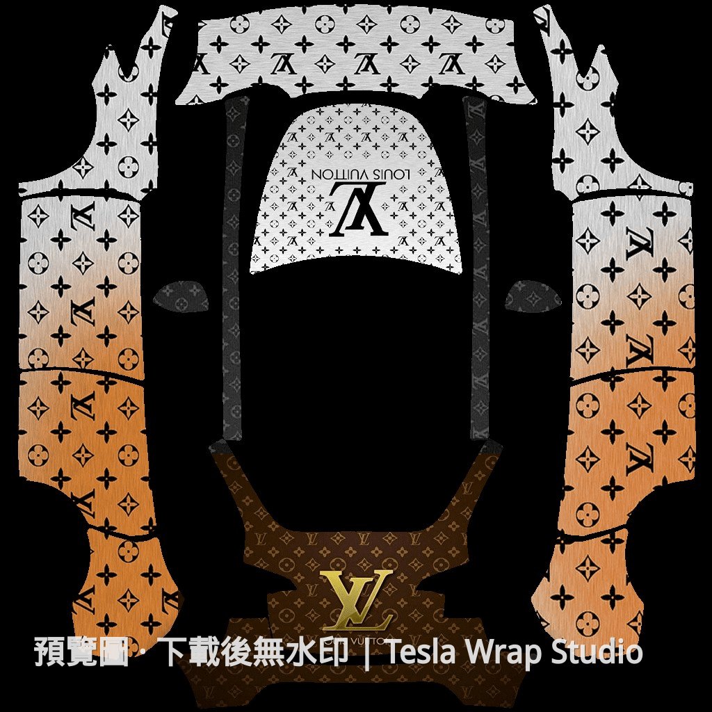 Model Y LV 限定款主題車體外觀範本