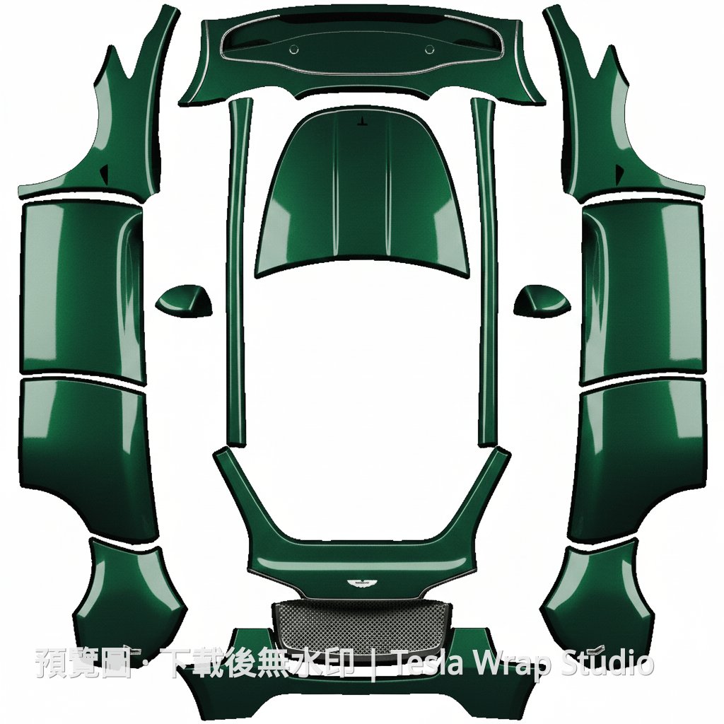 Model Y Aston Martin 主題車體外觀範本