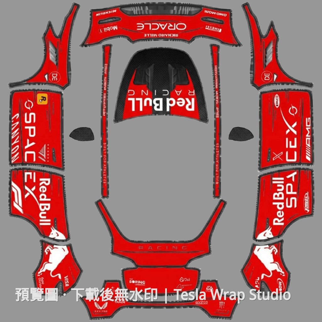 Red Bull Racing 紅色主題 - Model Y