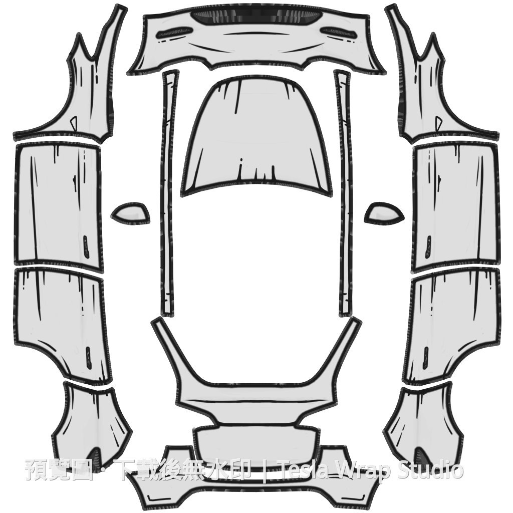Model Y 編號 #7242 自訂範本