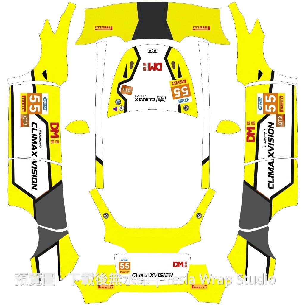 Audi R8 LMS GT3 EVO II 塗裝 - Model Y
