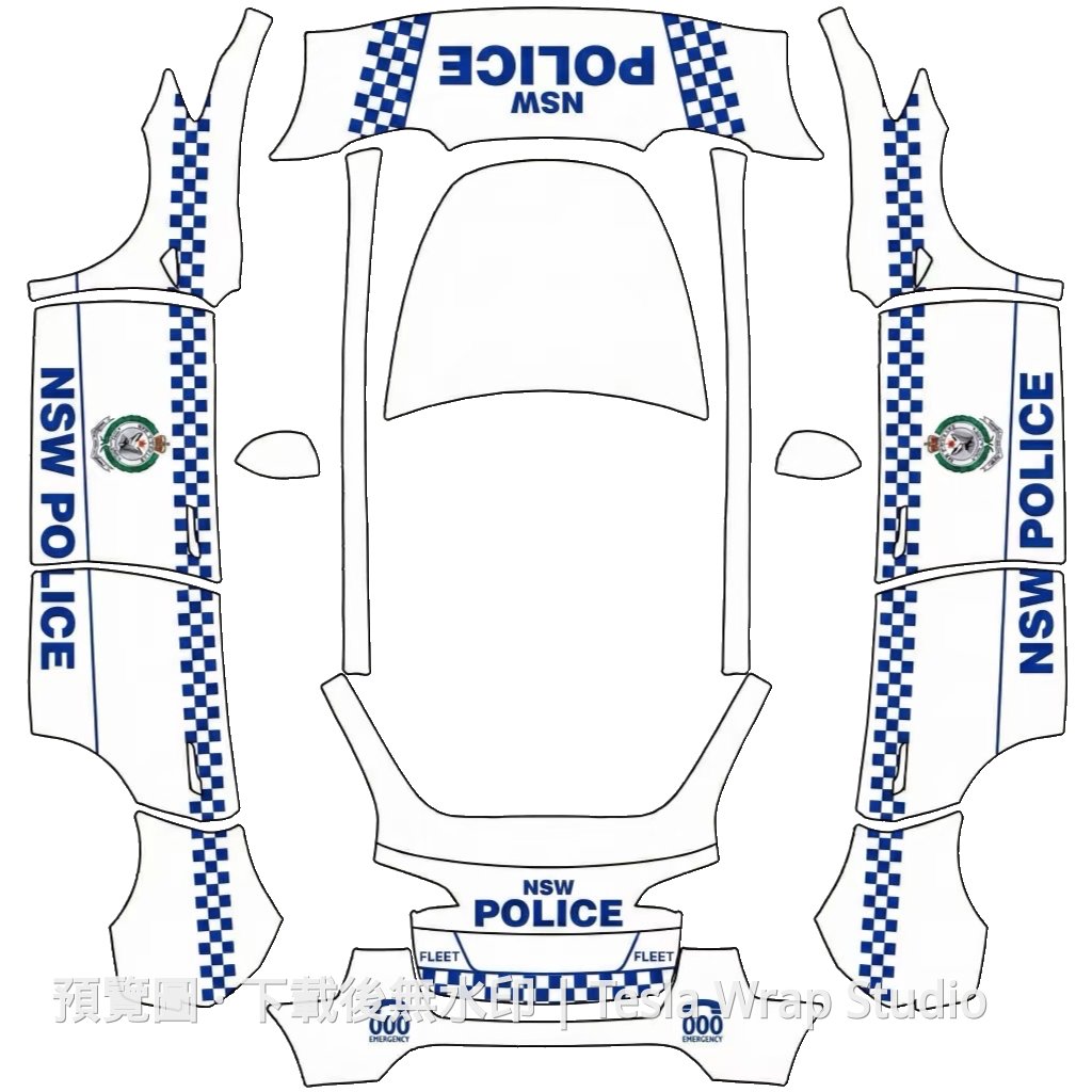 Police 公安塗鴉 - Model Y