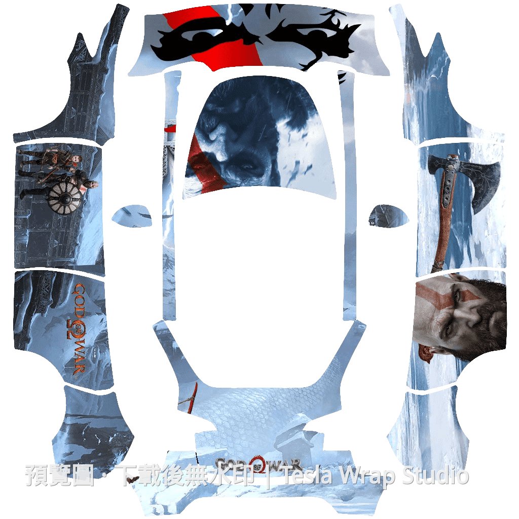 遊戲主題 Model Y 車體外觀範本