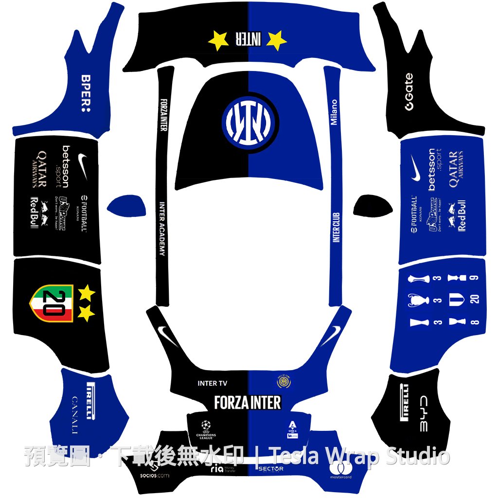 DAZ01 Model Y 車體外觀範本