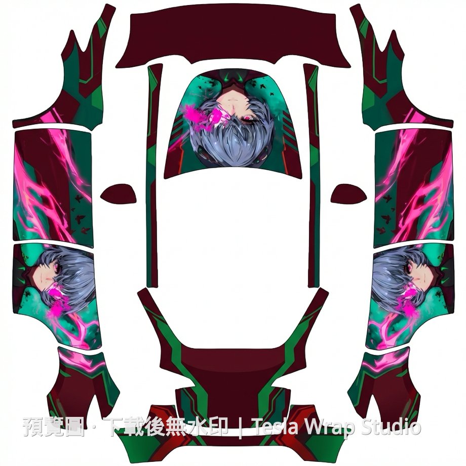 Model Y 酷炫皮膚車體外觀範本