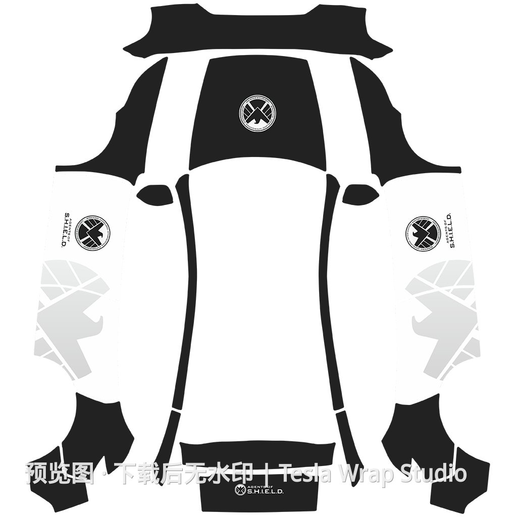 神盾局涂装 - Model Y (2025+) Standard