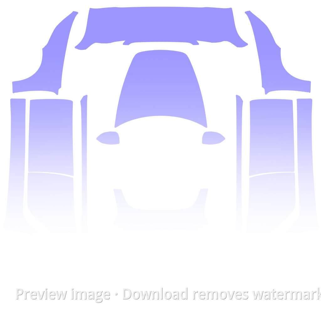 Purple Gradient Theme Wrap - Model 3 (2024+) Standard & Premium Tesla Paint Shop template