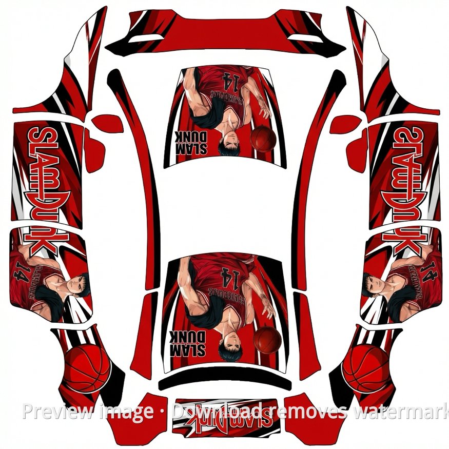 Slam Dunk Basketball-Inspired Wrap