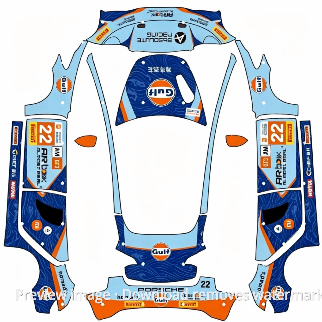 Model 3 Absolute Racing 海湾浪花涂装主题