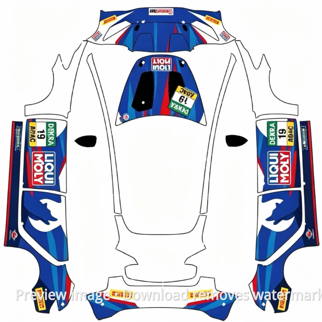 Model 3 兰博基尼 Huracán GT3 EVO2 DTM 2024 19 号主题