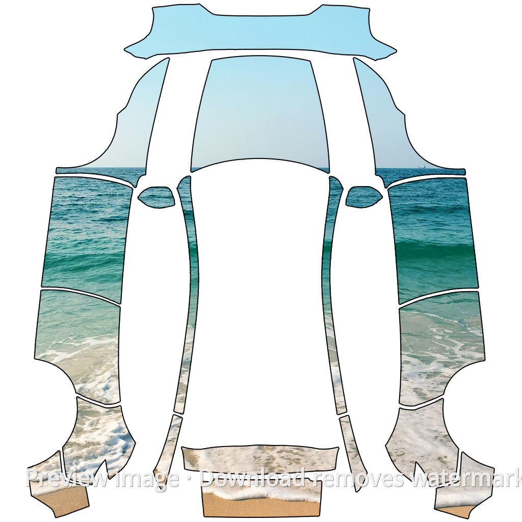 海岸浪花渐变主题