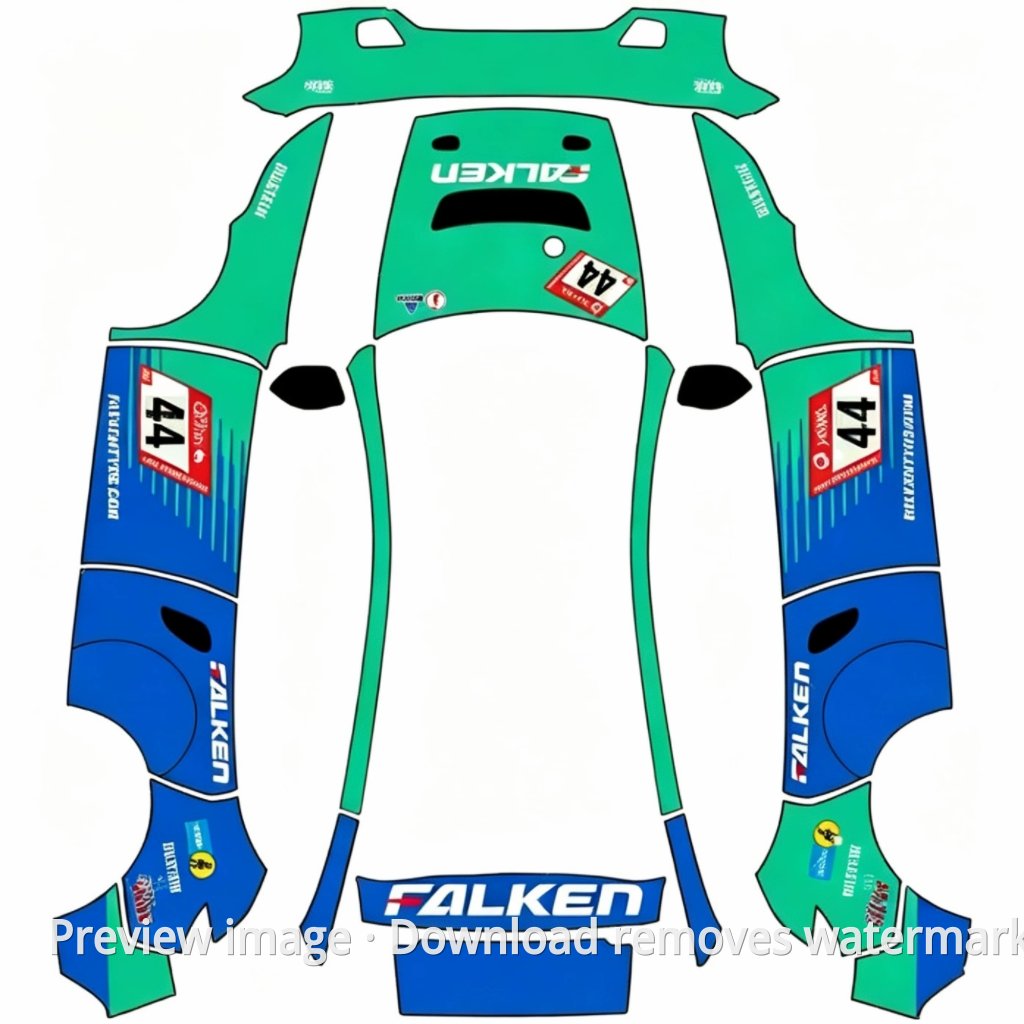 新款 Model Y 保时捷 911 GT3 R FALKEN 主题