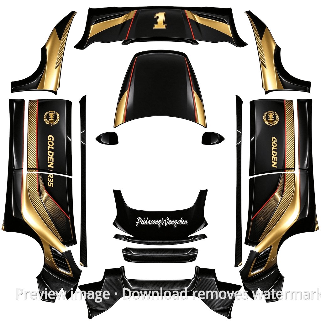 F1 经典赛车风格 Model 3 (2024+) Standard & Premium 外观模板