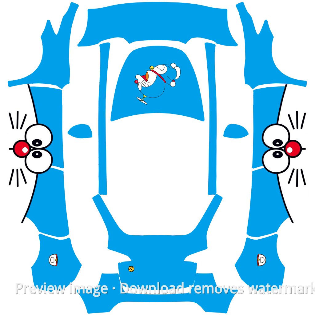 机器猫主题 Model Y 外观模板